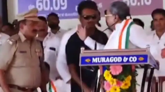CM Siddaramaiah's rude behavior towards a police officer during a public event has sparked strong reactions from opposition parties.