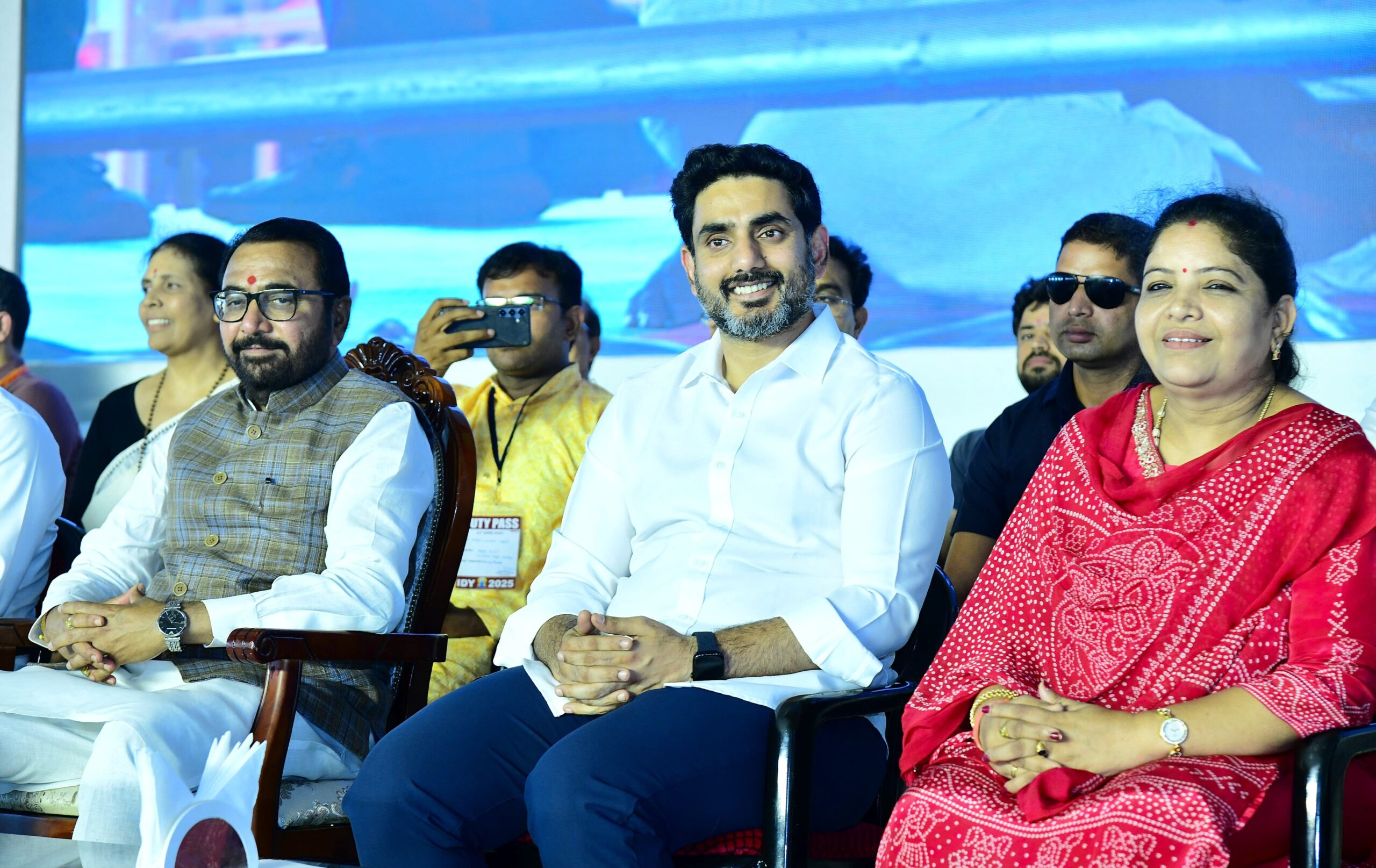 25,000 tribal students performed 108 Surya Namaskars in 108 minutes at Vizag, aiming for Guinness record. Minister Lokesh lauds their discipline.