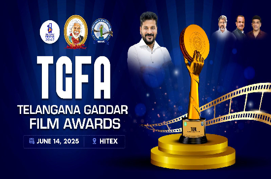 Telangana unveils Gaddar Awards memento ahead of grand ceremony on June 14 at HITEX, honoring cinematic excellence after a decade.