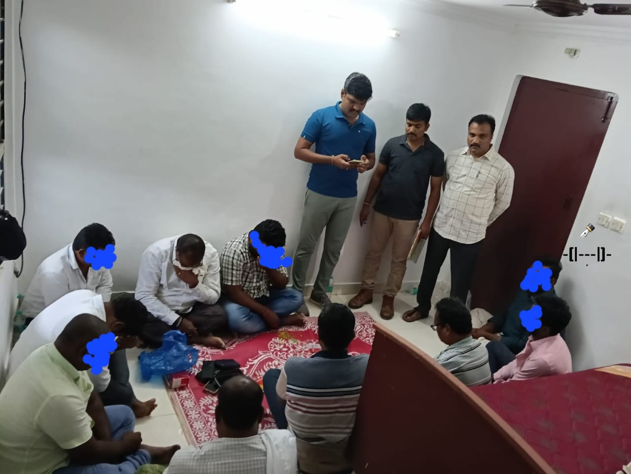10 arrested in Palnadu gambling bust; cash, mobiles, bike seized; police warn strict action against illegal activities.