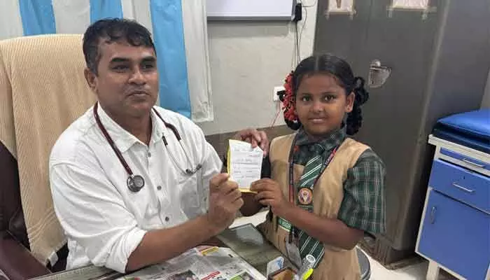 Dr. Krishna from Devarakonda wins hearts by helping a little girl who lost her mother to liver cancer.