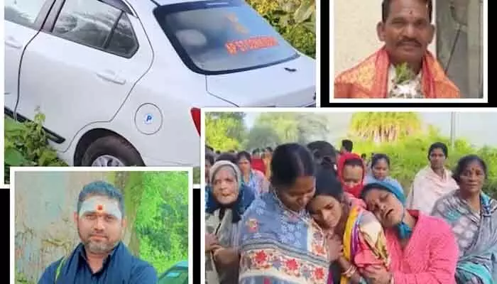 A Janasena leader’s car hit Ayyappa devotees in Manyam district, killing one. Police registered a case and launched an investigation.