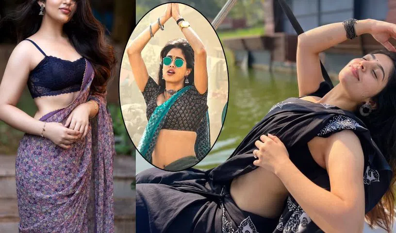Bandhavi Sridhar plays Janhvi Kapoor's double in 'Peddi'. Her hot photos are going viral on social media.