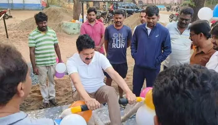 An open gym was inaugurated at Bhadrachalam, promoting health and fitness as MLA Dr. Tellam Venkata Rao continues development efforts in the region.