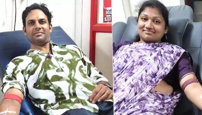 Sarapaka parents donated blood on their son’s birthday, giving life to Thalassemia children and sending a positive message to youth.