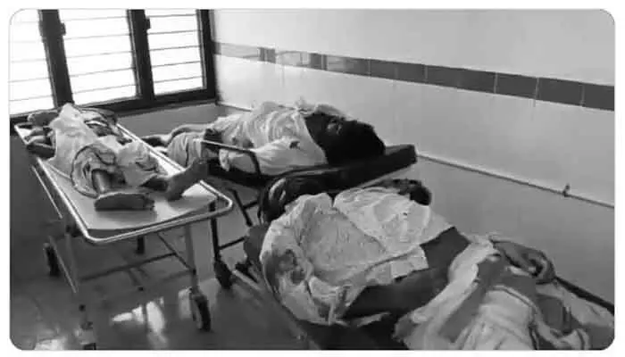 Three people died and three others were injured in a fatal road accident at Nagari Tadukupeta, with overspeed suspected as the primary cause.