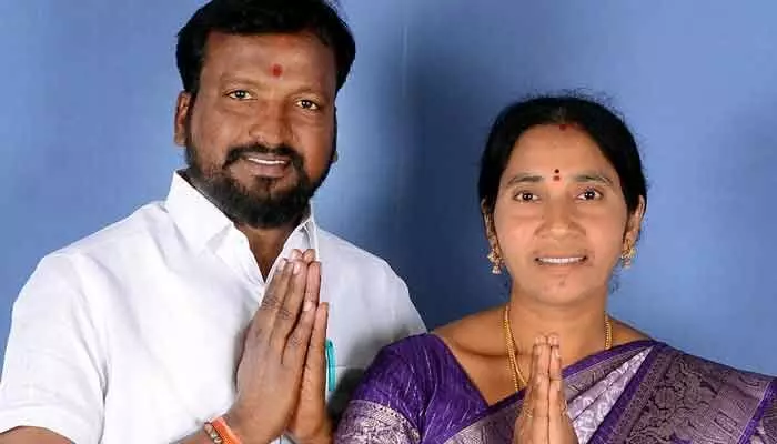 In Nirmal’s Bhadanakurti village, husband once Sarpanch, now wife wins by 119 votes, continuing local development initiatives.