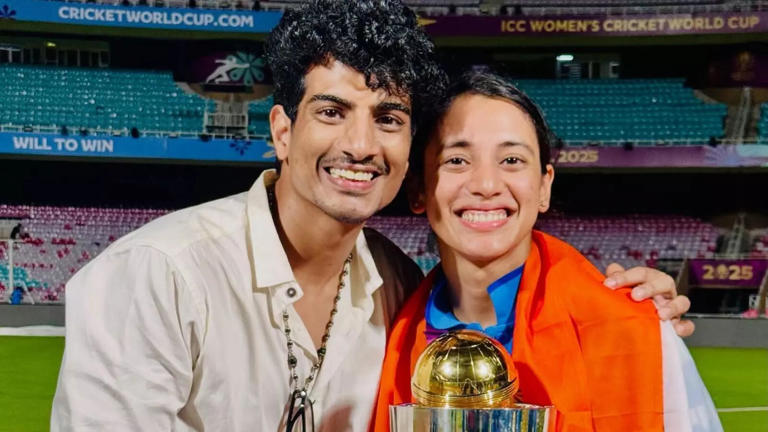 Smriti Mandhana’s appearance with a ring at a private event has gone viral, sparking speculation about her personal life.