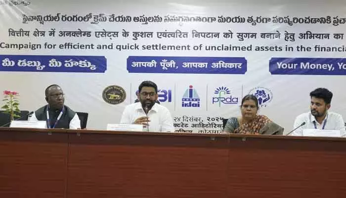 Collector Jitesh V Patil urges people to use My Money My Right scheme to claim unclaimed deposits worth ₹46 crore in district.