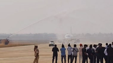 Bhogapuram Airport test flight successfully lands. Minister Rammohan highlights the airport’s role in boosting regional economic growth.